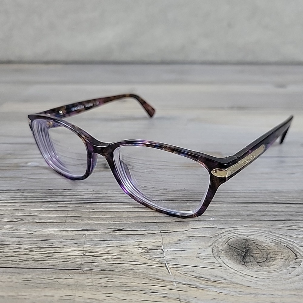 Coach Eyeglasses HC6065 5288 51-17-135‎ Confetti PURPLE FRAMES ONLY